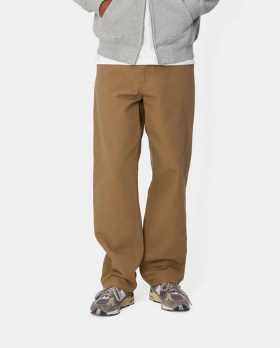 Carhartt WIP - Single Knee Pant - Hamilton Brown Rinsed Pants Carhartt   