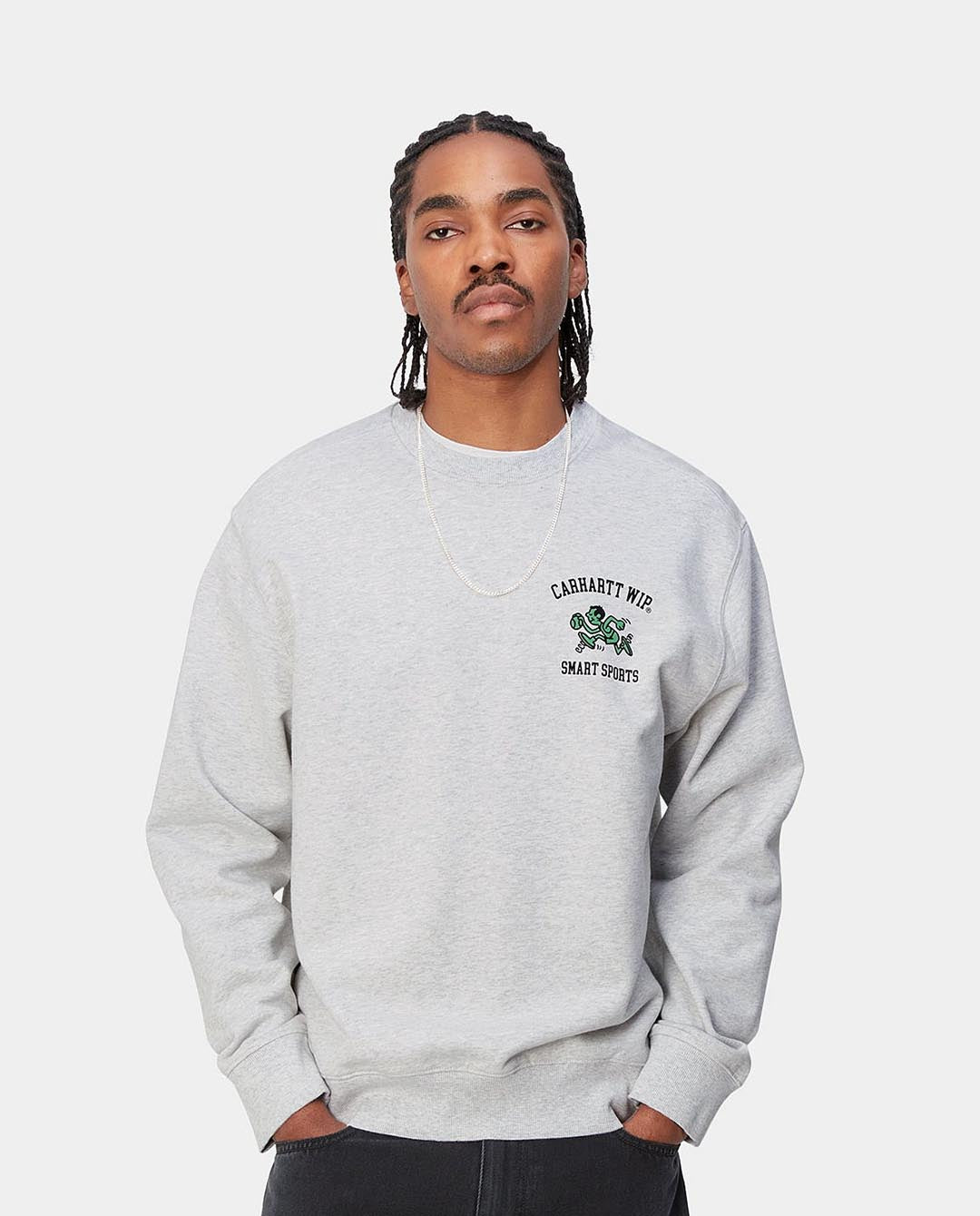 Carhartt WIP - Smart Sports Sweat - Ash Heather Crewneck Carhartt   