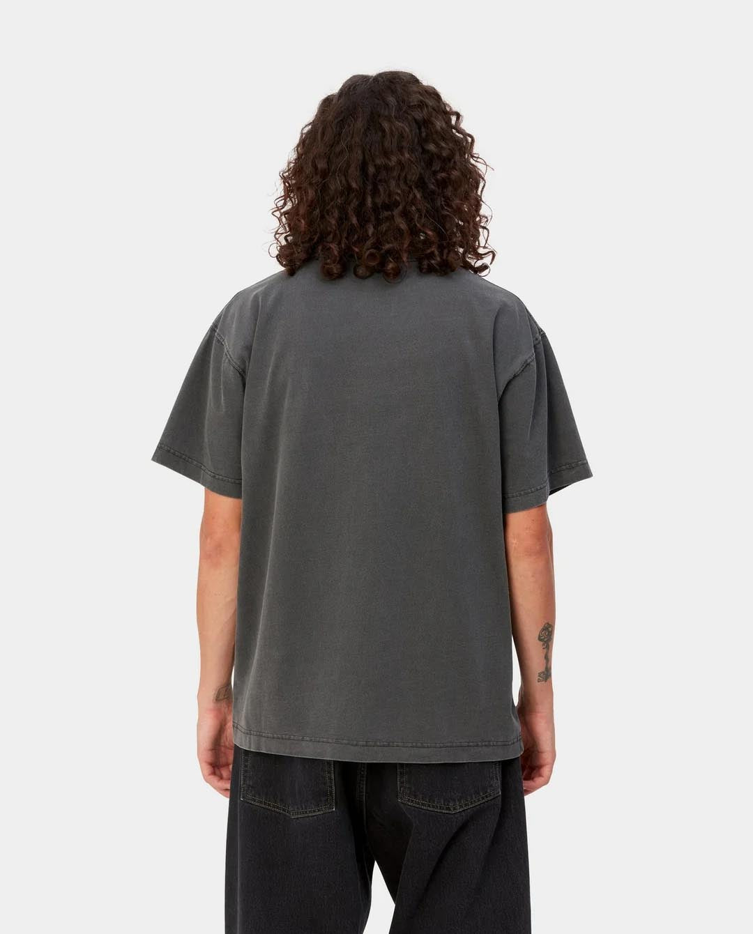 Carhartt WIP - Vista T-Shirt - Graphite Garment Dyed T-Shirts Carhartt   