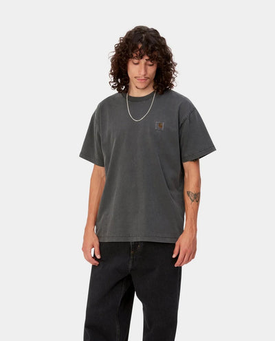 Carhartt WIP - Vista T-Shirt - Graphite Garment Dyed T-Shirts Carhartt   