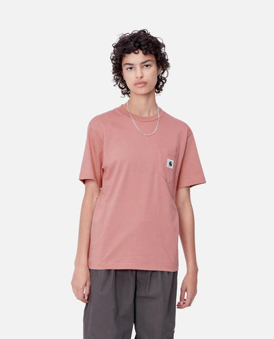 Carhartt WIP - Women’s Pocket T-Shirt - Dusty Rose T-Shirts Carhartt   