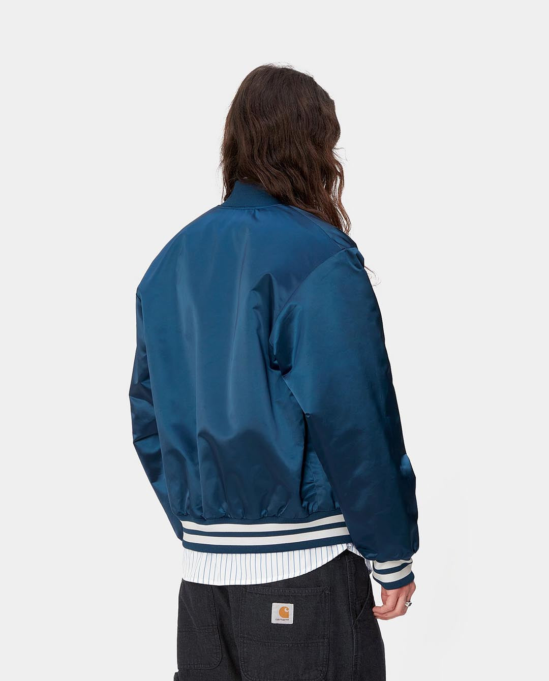 Carhartt WIP - Class of 89 Bomber Jacket - Elder/White Jackets Carhartt   