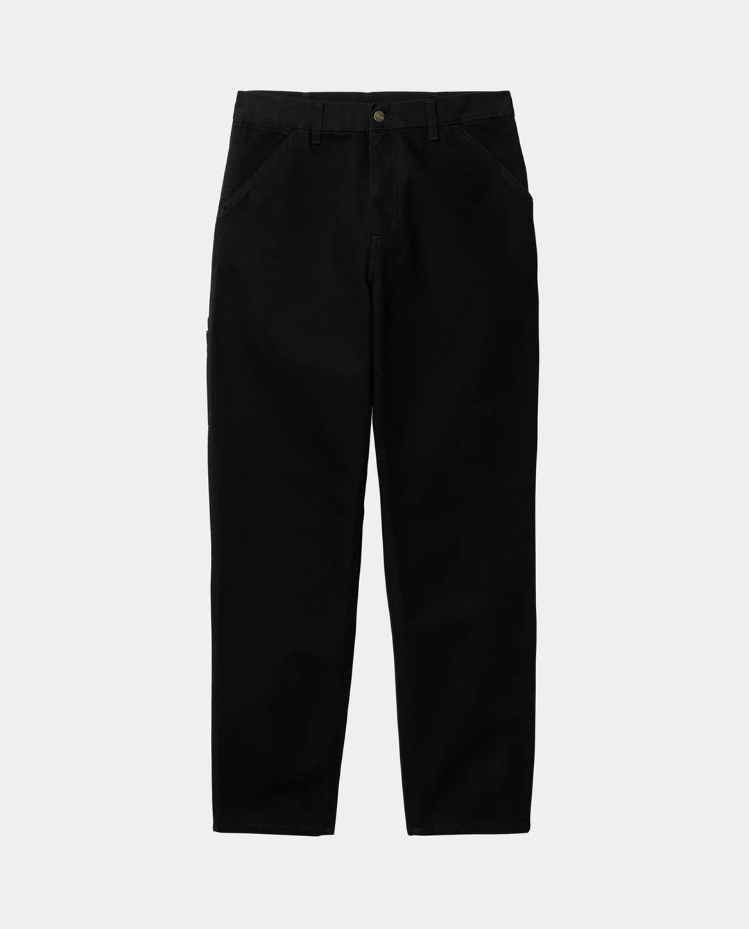 Carhartt WIP - Single Knee Pant - Black Rinsed Pants Carhartt