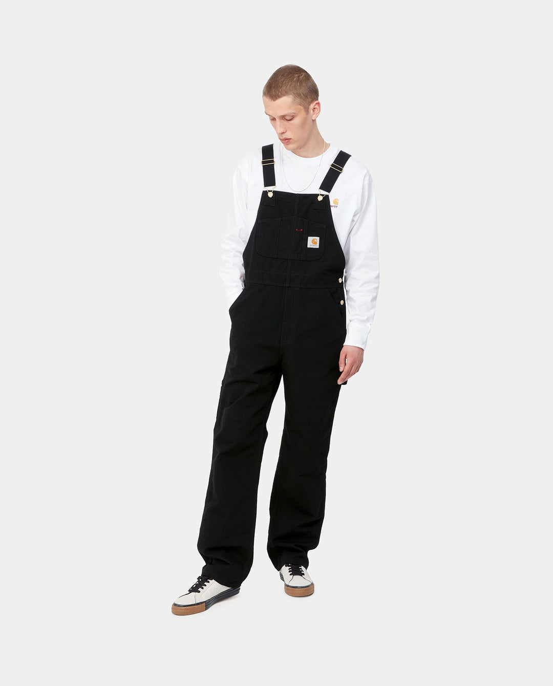 Carhartt WIP - Bib Overall - Black Rinsed Pants Carhartt   