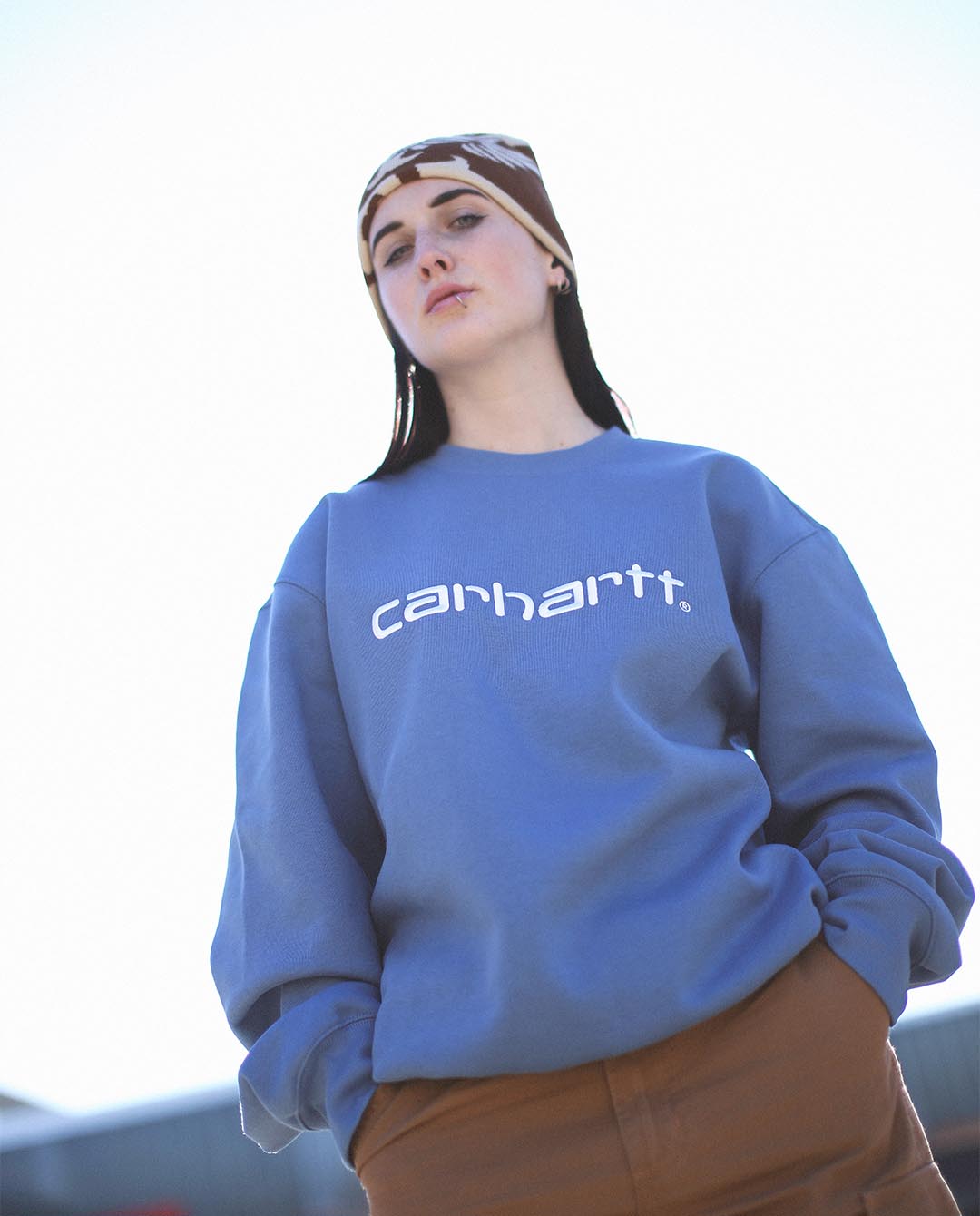 Carhartt WIP - Carhartt Sweat - Sorrent/White Crewneck Carhartt   