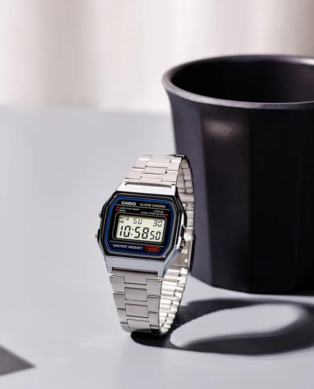 Casio - A158WA-1A Digital Watch - Silver Watches Casio