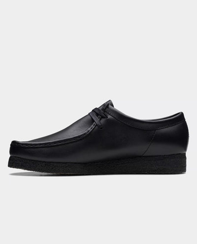 Clarks Originals - Wallabee Shoe - Black Leather Shoes Clarks