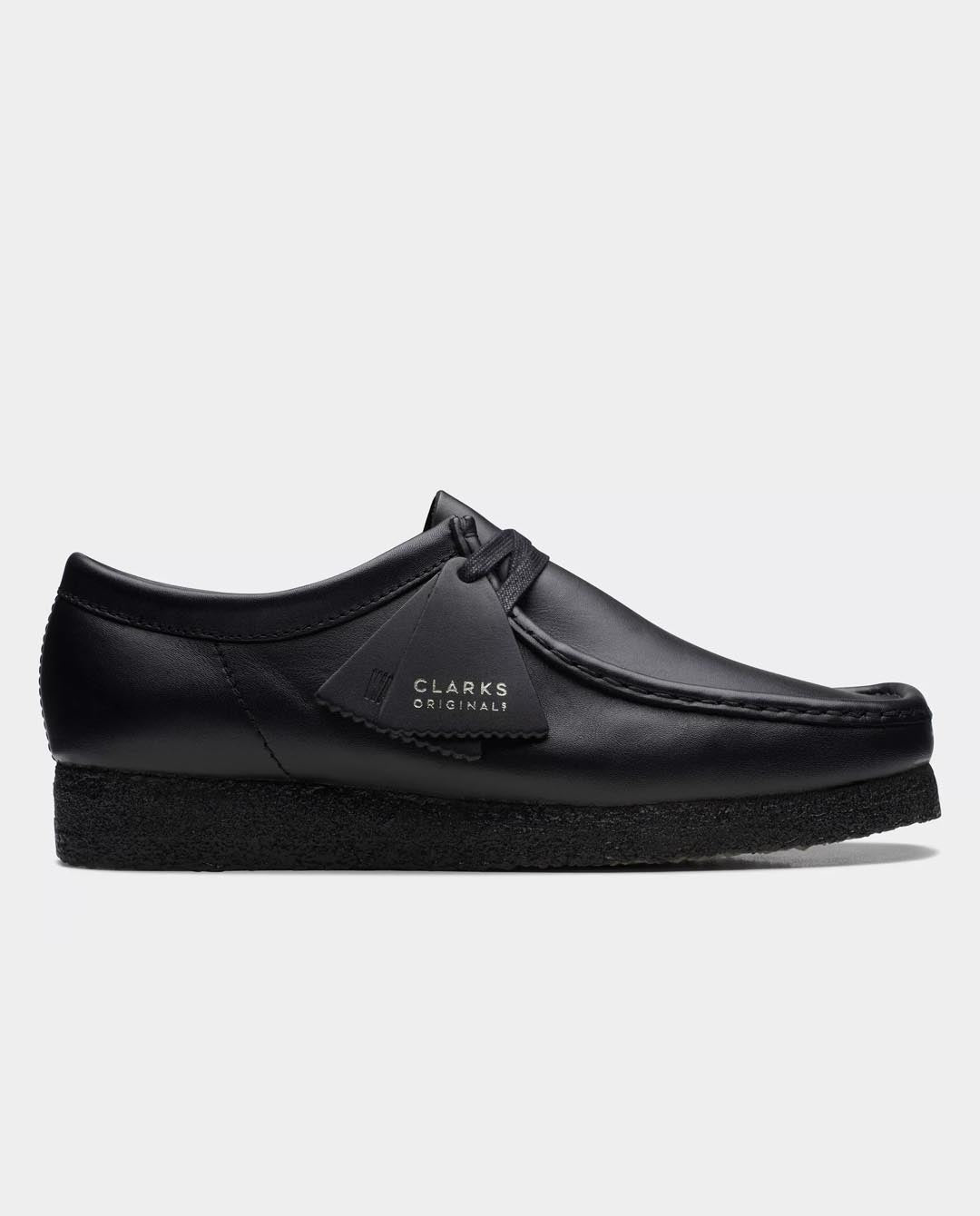 Clarks Originals - Wallabee Shoe - Black Leather Shoes Clarks