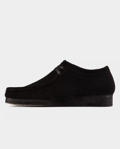 Clarks Originals - Wallabee Shoe - Black Suede Shoes Clarks