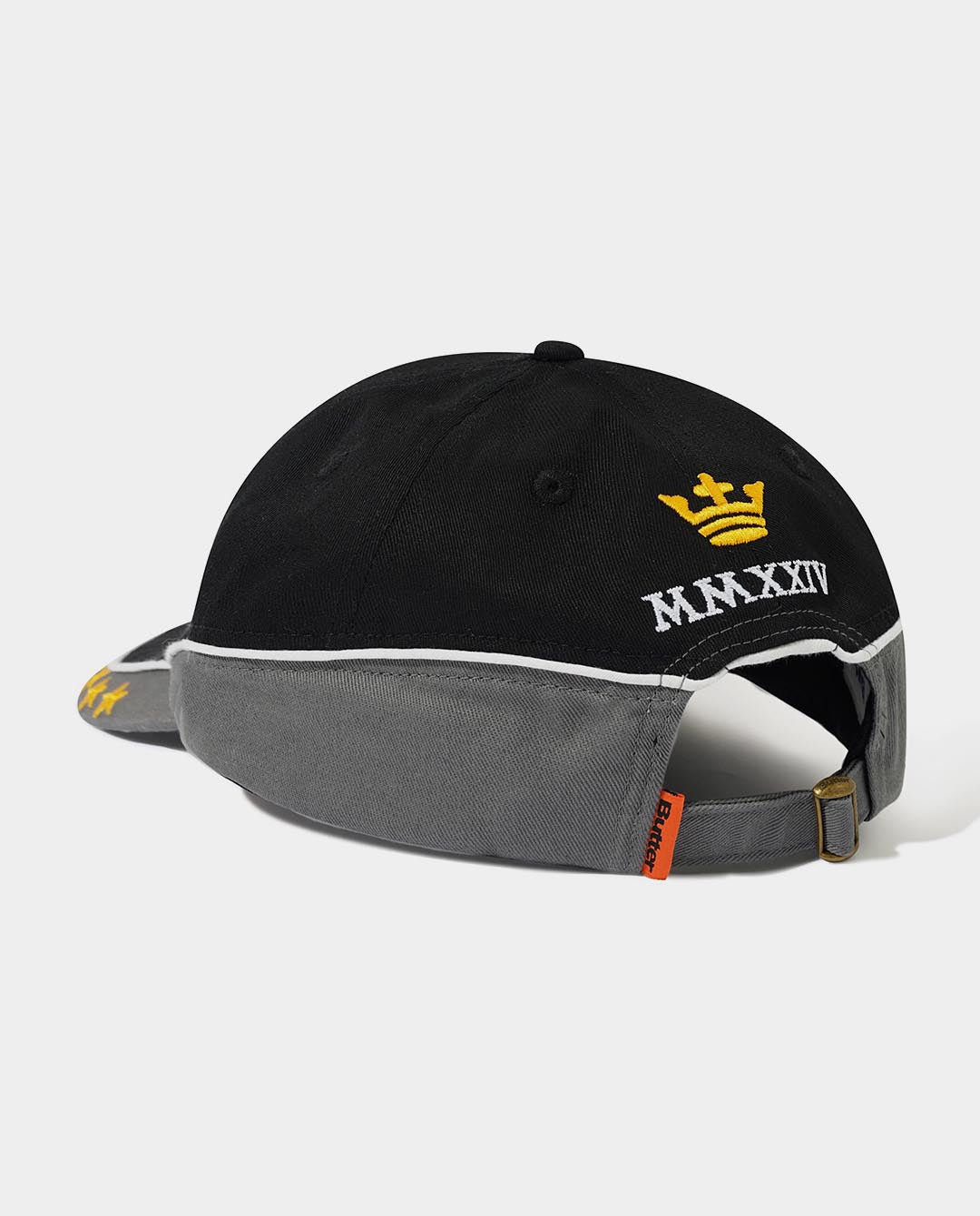 Butter Goods - Crown 6 Panel Hat - Black/Carbon Hats Butter Goods