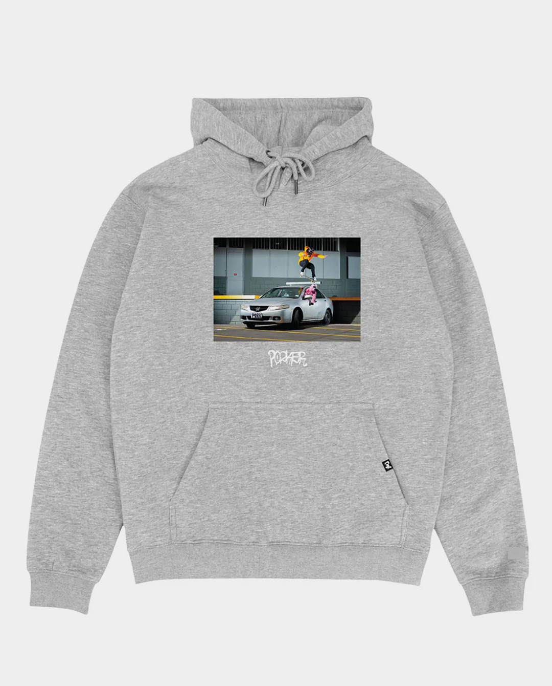 Def x Pork - Krook Hood - Heather Grey Hoodies DEF   