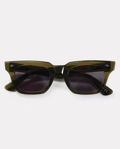 Epokhe x Eithan Osbourne - Stereo Sunglasses - Army Green Polished/Black Sunglasses Epokhe   