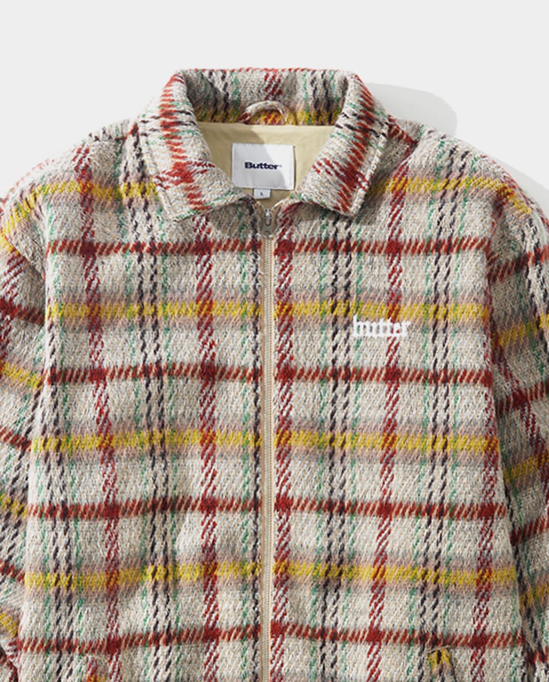 Butter Goods - Heavy Plaid Jacket - Burgundy/Blush Jackets Butter Goods   