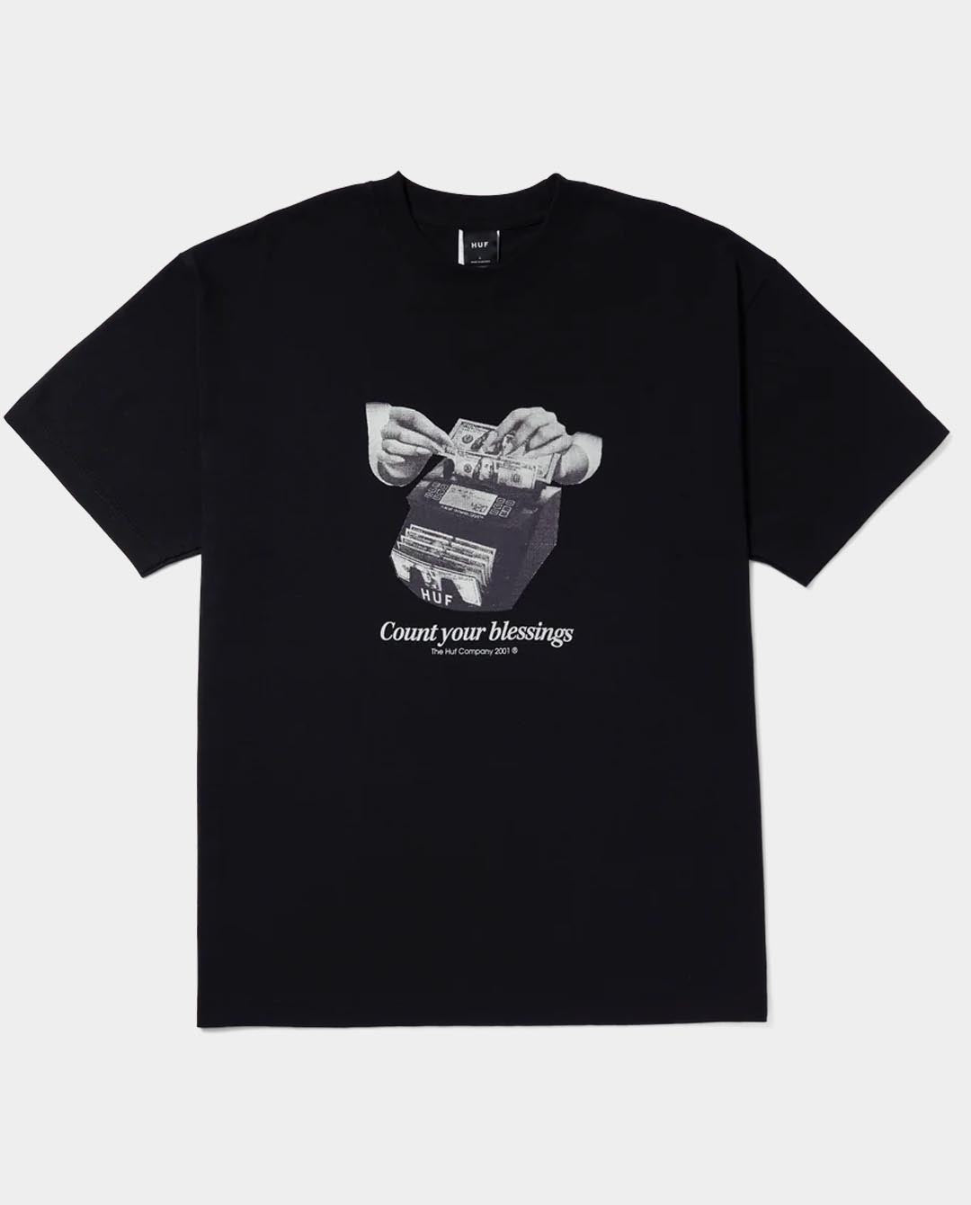 Huf - Blessings T-Shirt - Black T-Shirts HUF