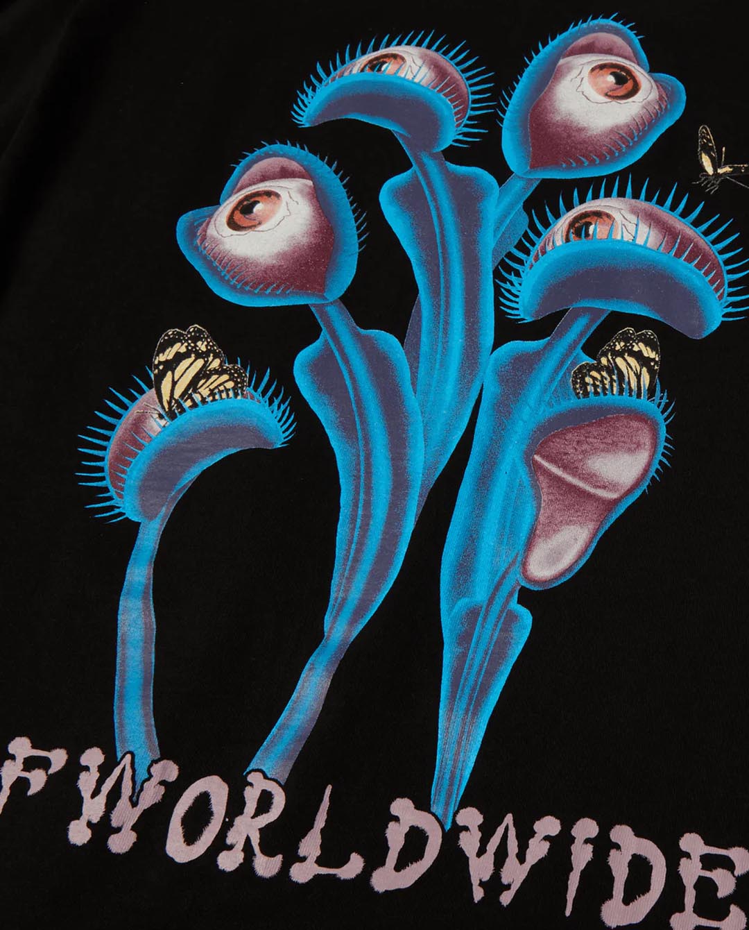 Huf - Fly Trap T-Shirt - Black T-Shirts HUF   