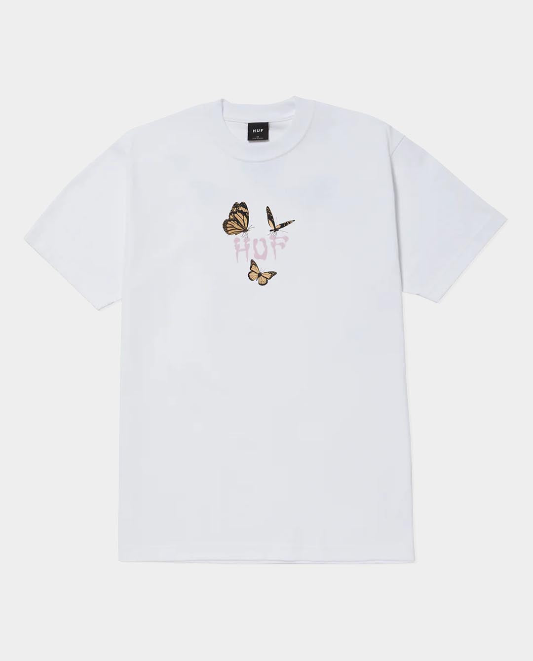 Huf - Fly Trap T-Shirt - White T-Shirts HUF   