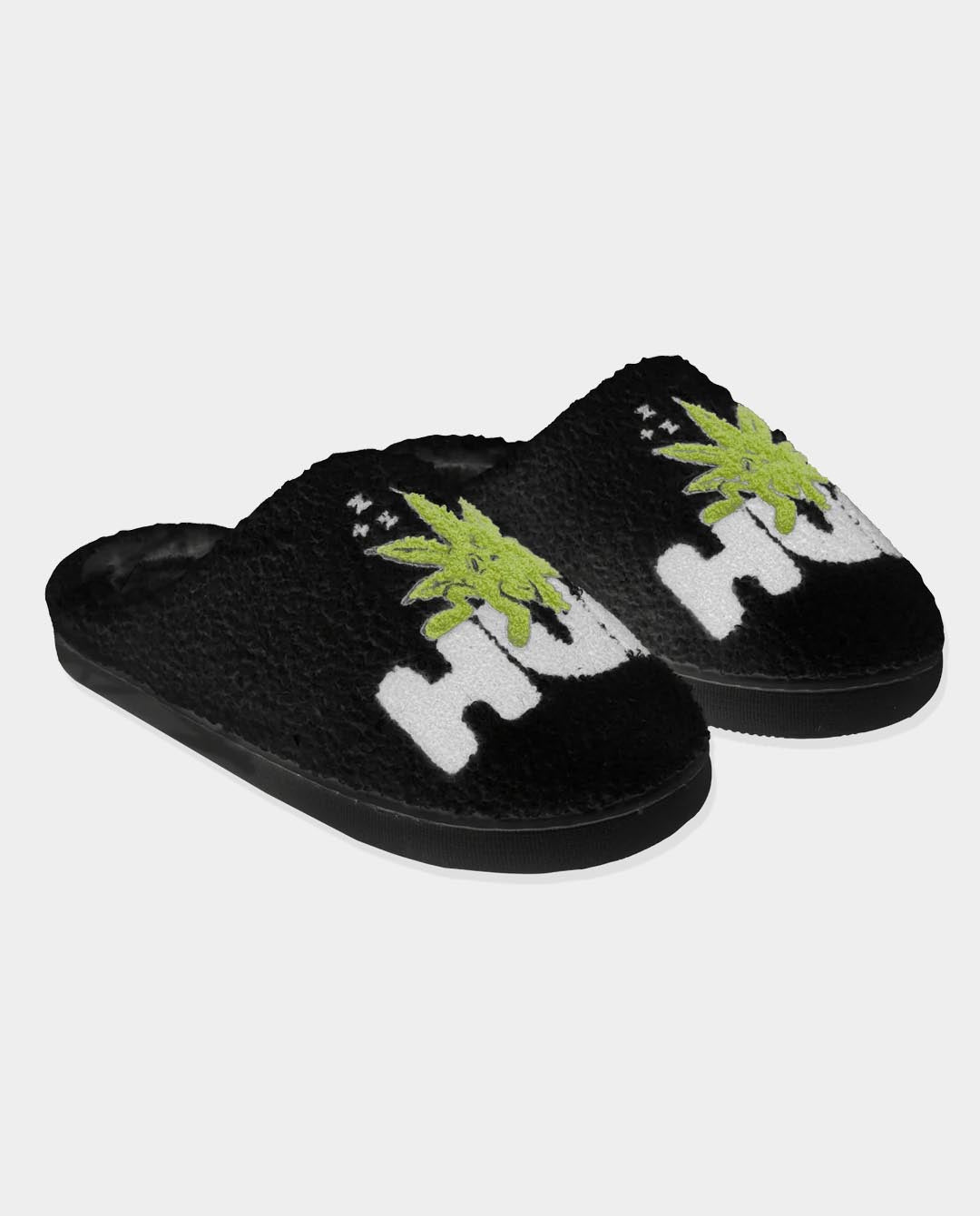 Huf - Fuzzy Slippers - Black Shoes HUF