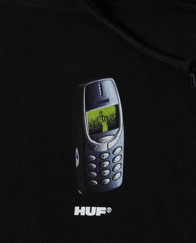 Huf - Missed Call Hood - Black Hoodies HUF