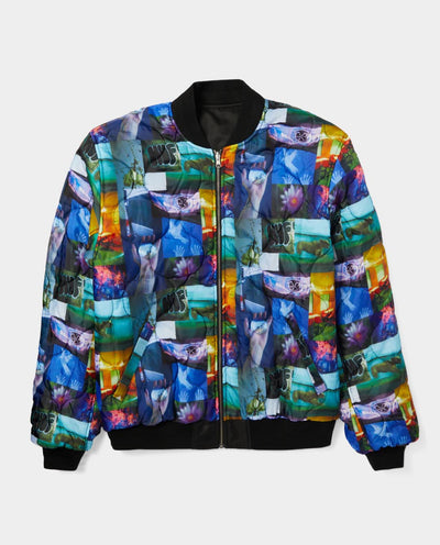 Huf x Kodak - Collage Reversible Bomber Jacket - Black Jackets HUF