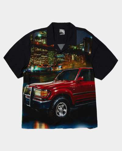 Huf x Toyota - Big City Resort Shirt - Black Shirts HUF   