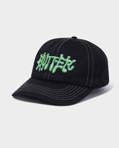 Butter Goods - Ink 6 Panel Hat - Black Hats Butter Goods   