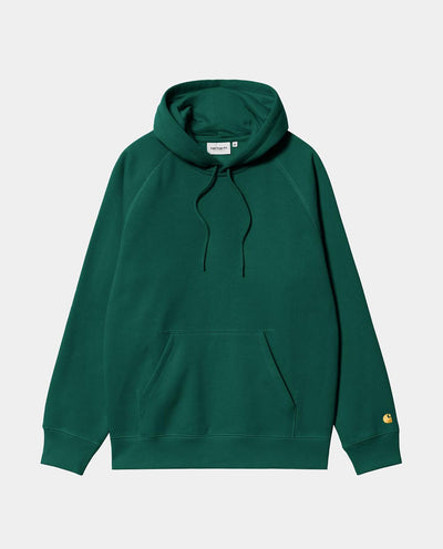 Carhartt WIP - Hooded Chase Sweat - Chervil/Gold Hoodies Carhartt   