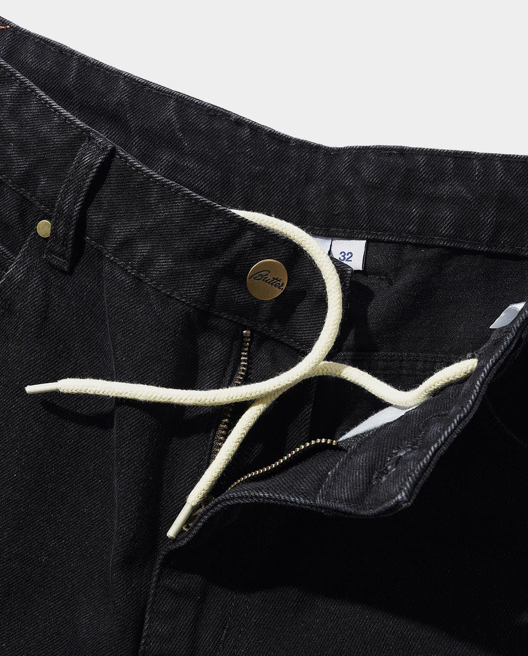 Butter Goods - Lock Denim Shorts - Flat Black Shorts Butter Goods   