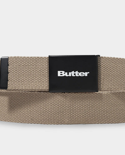 Butter Goods - Logo Woven Belt - Tan Belts Butter Goods