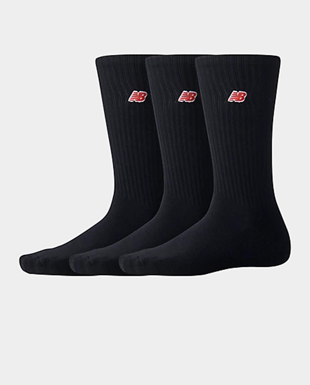 New Balance - P Logo 3pk Sock - Black Socks New Balance