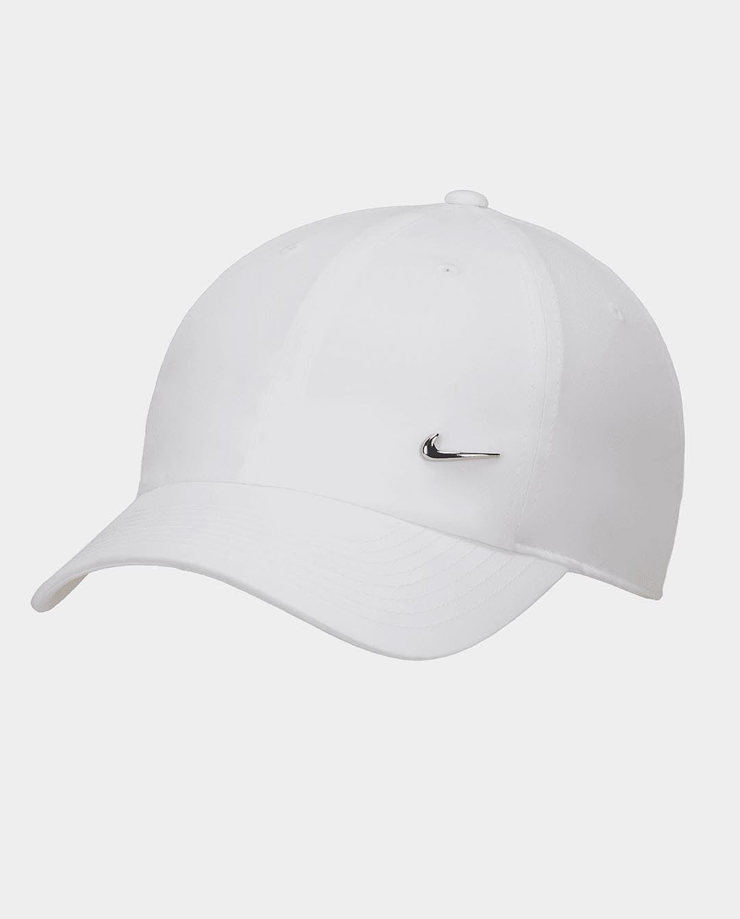 Nike - Dri-FIT Club Unstructured Metal Swoosh Hat - White Hats Nike