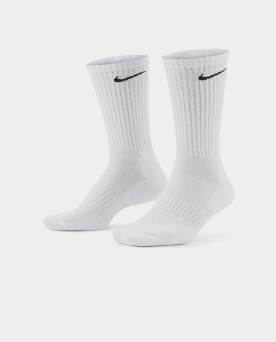 Nike - Everyday Cushioned 3pk Crew Sock - White Socks Nike   