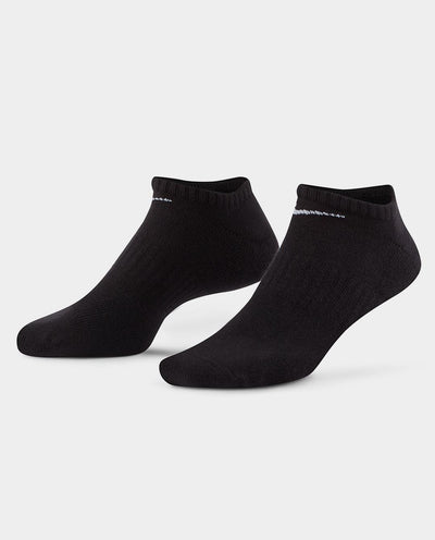 Nike - Everyday Cushioned No-Show 3pk Sock - Black Socks Nike   