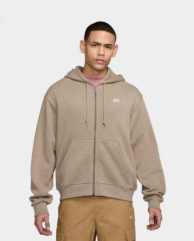 Nike SB - Full Zip Fleece Hood - Khaki Hoodies Nike   