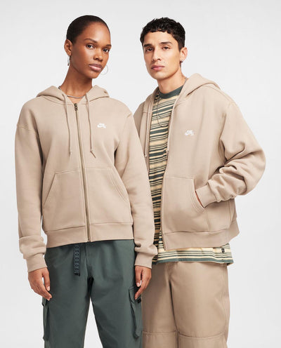 Nike SB - Full Zip Fleece Hood - Khaki Hoodies Nike   