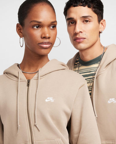 Nike SB - Full Zip Fleece Hood - Khaki Hoodies Nike   