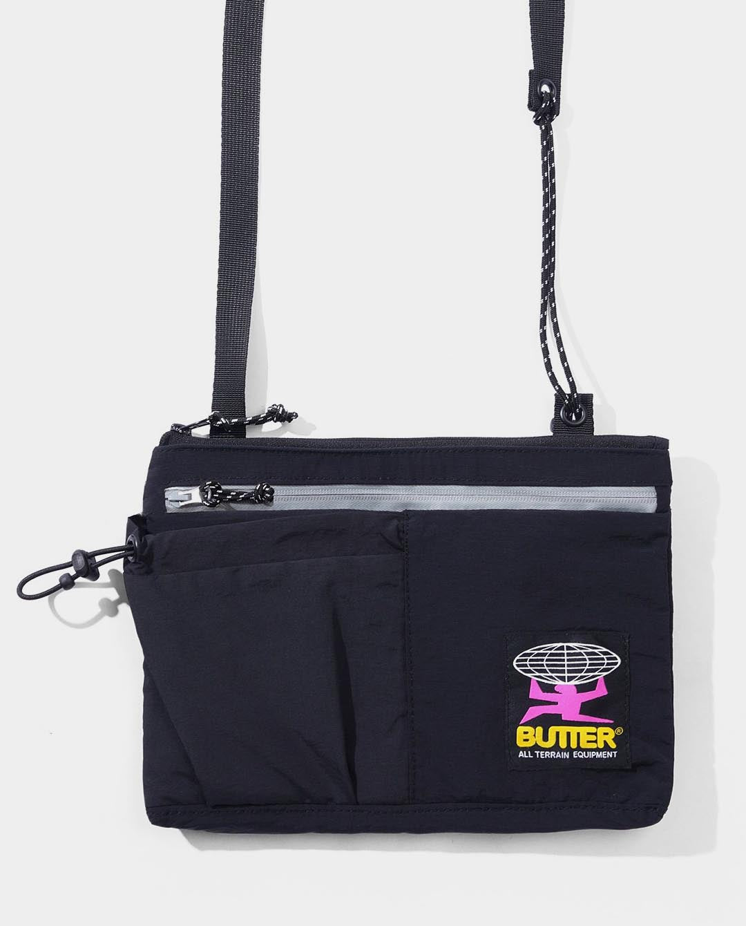 Butter Goods - Pace Side Bag - Black Bags Butter Goods   