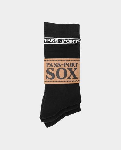 Passport - Hi Sox 3PK - Black Socks Passport   