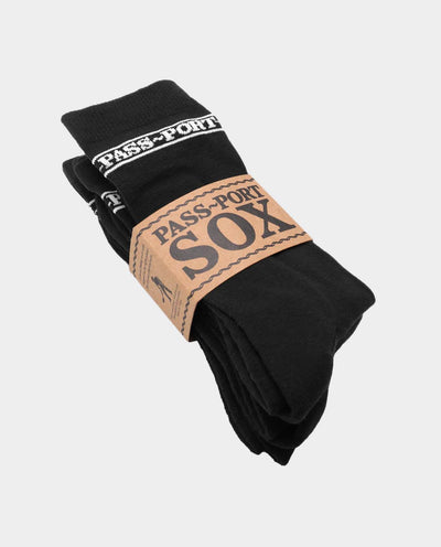 Passport - Hi Sox 3PK - Black Socks Passport   