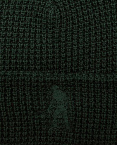 Passport - Organic Cotton Waffle Knit Beanie - Dark Green Beanie Passport   