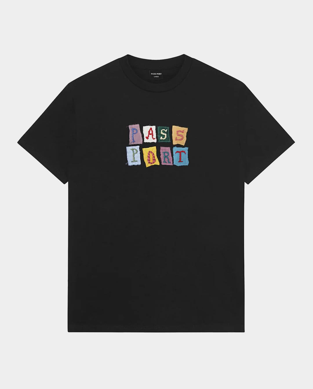 Passport - Patchwork T-Shirt - Black T-Shirts Passport   