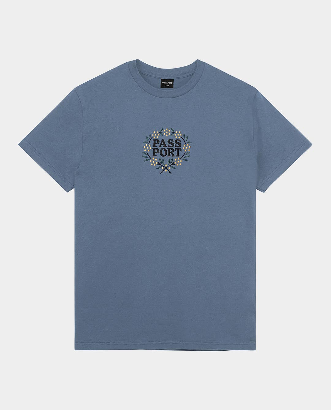 Passport - Wattle T-Shirt - Stonewash Blue T-Shirts Passport   