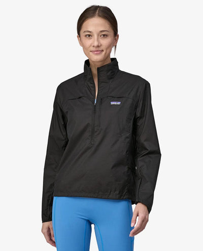 Patagonia - Women’s Houdini Stash 1/2 Zip Pullover - Black Jackets Patagonia