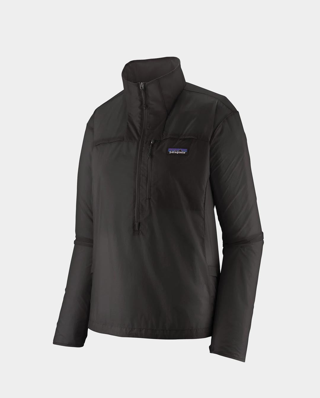 Patagonia - Women’s Houdini Stash 1/2 Zip Pullover - Black Jackets Patagonia