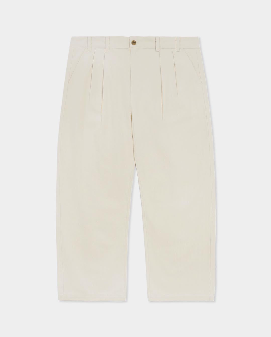 Butter Goods - Pleated Trousers - Bone Pants Butter Goods