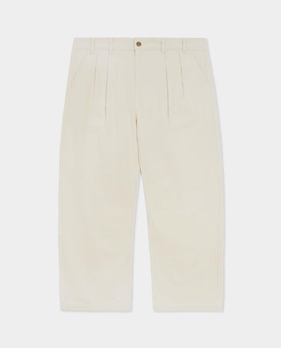 Butter Goods - Pleated Trousers - Bone Pants Butter Goods