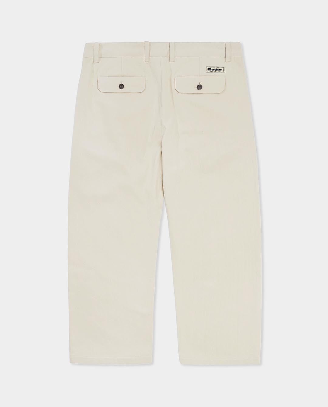 Butter Goods - Pleated Trousers - Bone Pants Butter Goods