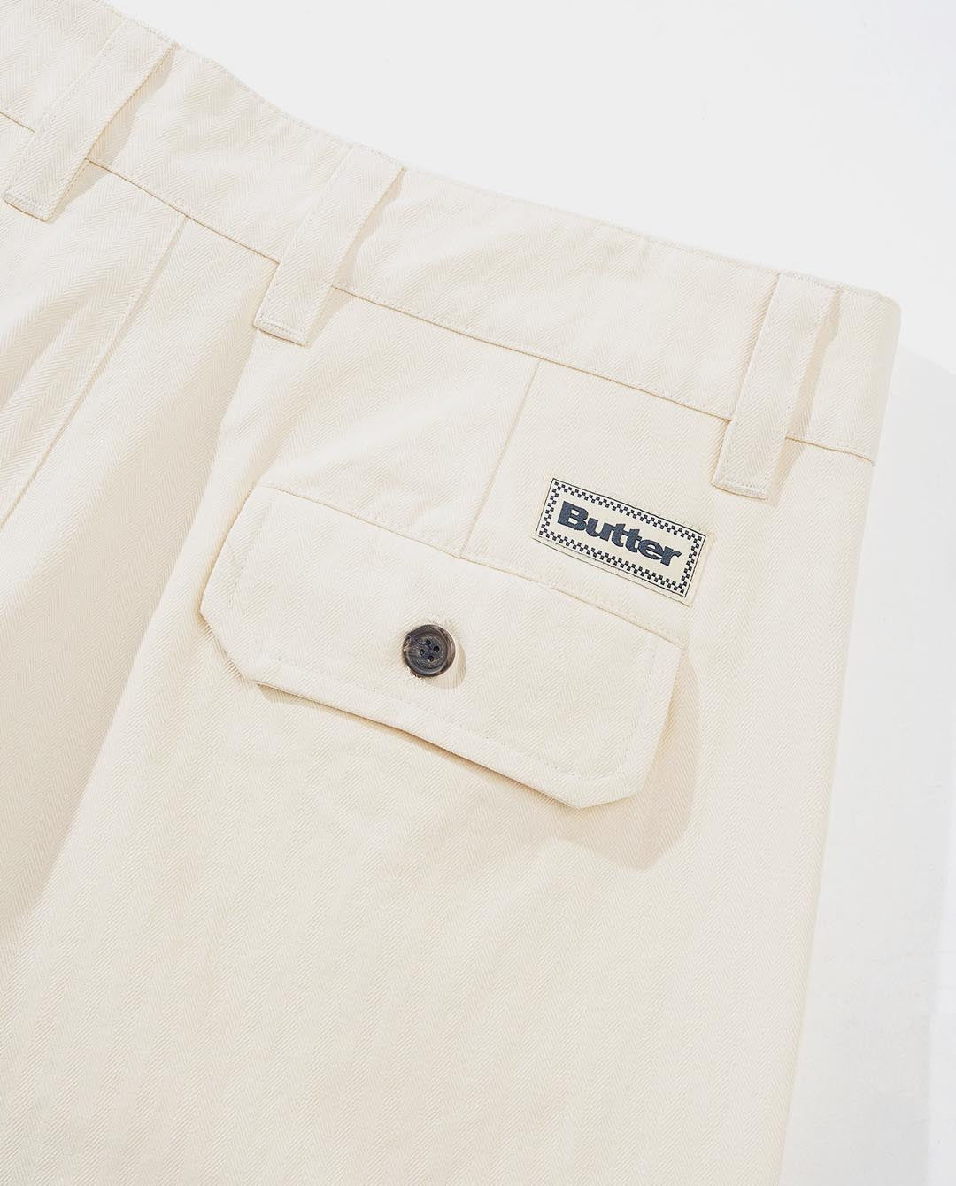 Butter Goods - Pleated Trousers - Bone Pants Butter Goods