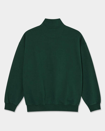 Polar - Frankie Half Zip Sweater - Dark Emerald fleece Polar