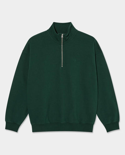 Polar - Frankie Half Zip Sweater - Dark Emerald fleece Polar