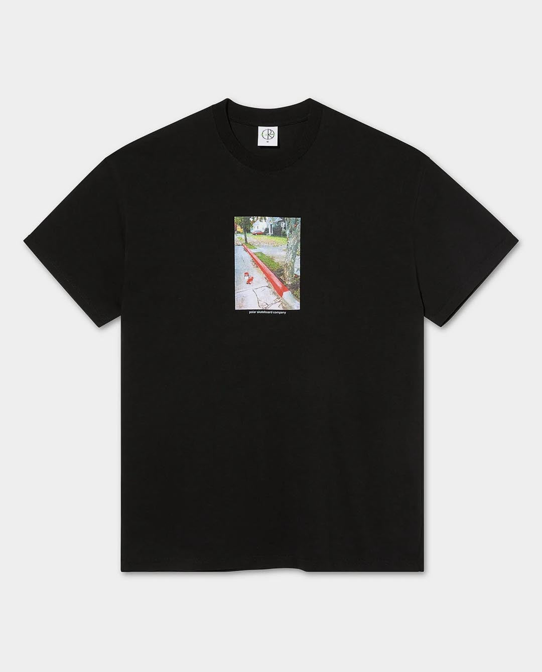 Polar - Red Curb T-Shirt - Black T-Shirts Polar   